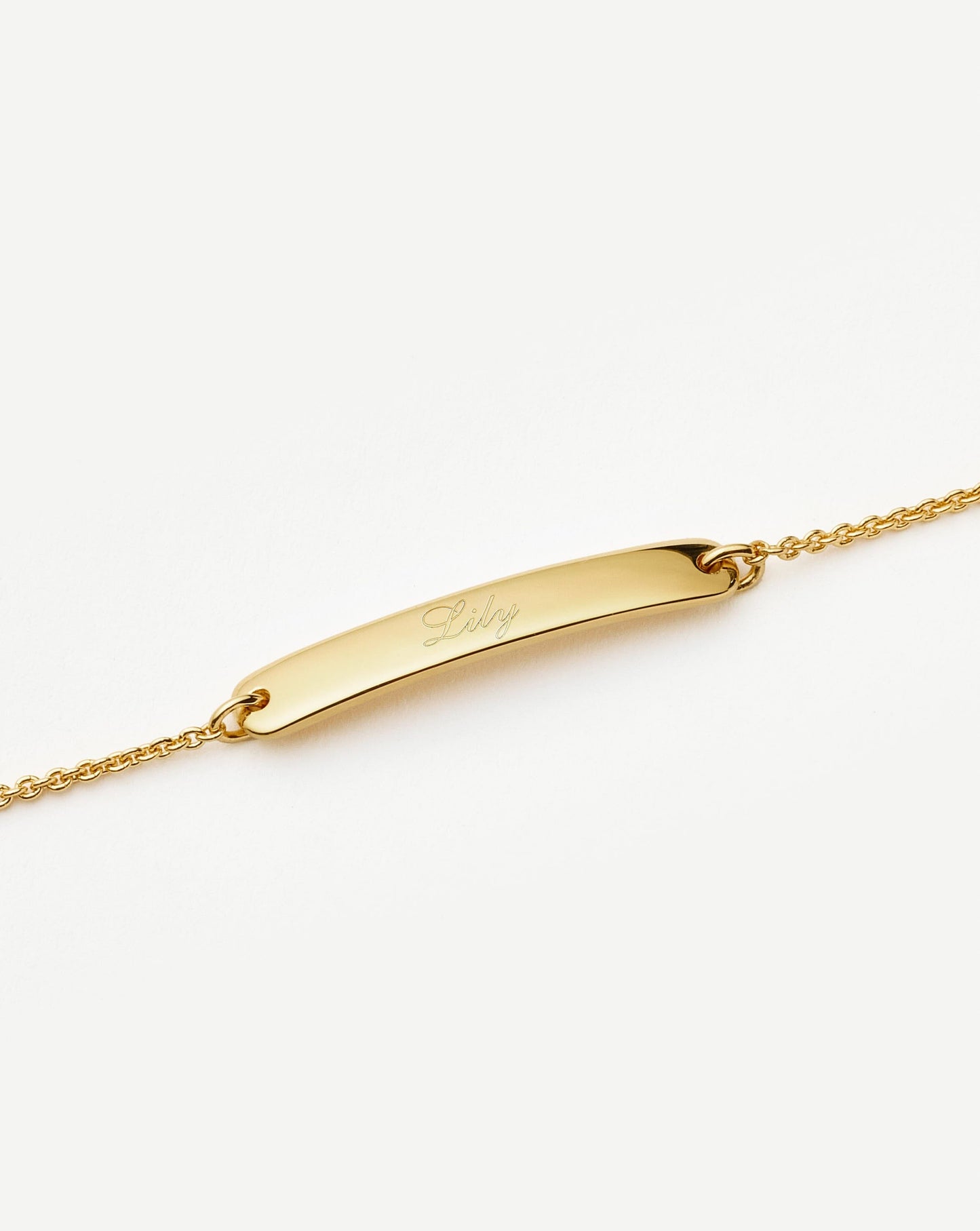 Engravable Bar Chain Bracelet | 18ct Gold Vermeil Bracelets Missoma