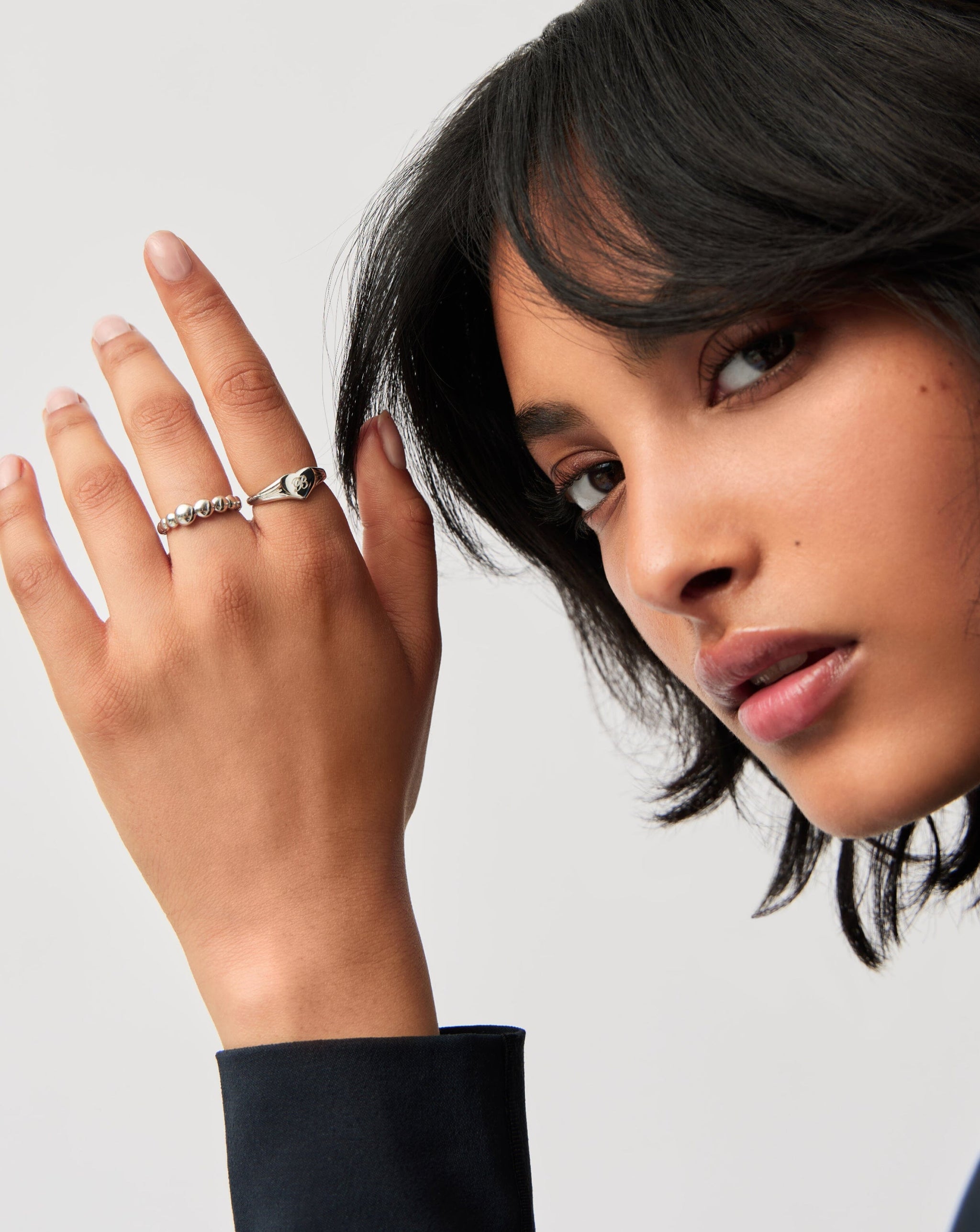 Engravable Heart Signet Ring | Sterling Silver Rings Missoma
