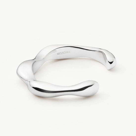 Eny Puffy Cuff Bracelet | Silver Plated Bracelets Missoma
