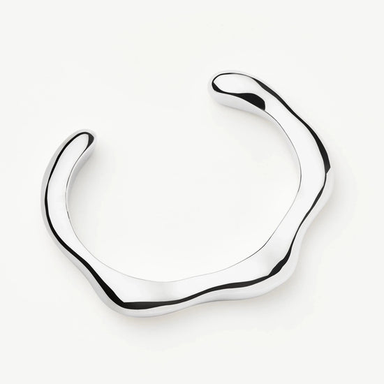 Eny Puffy Cuff Bracelet | Silver Plated Bracelets Missoma