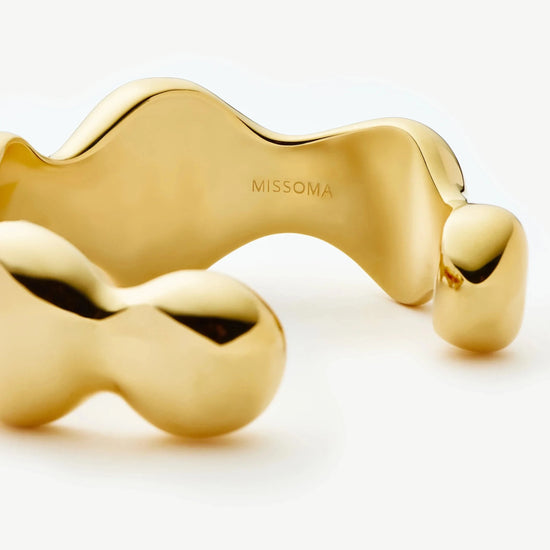 Eny Puffy Dome Statement Cuff Bracelet | 18ct Gold Plated Necklaces Missoma