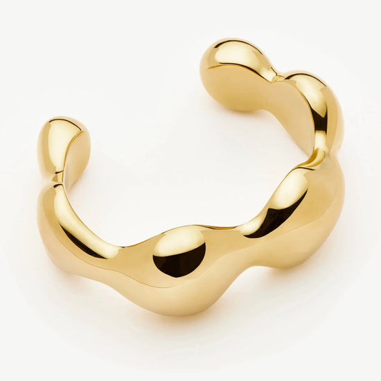 Eny Puffy Dome Statement Cuff Bracelet | 18ct Gold Plated Necklaces Missoma