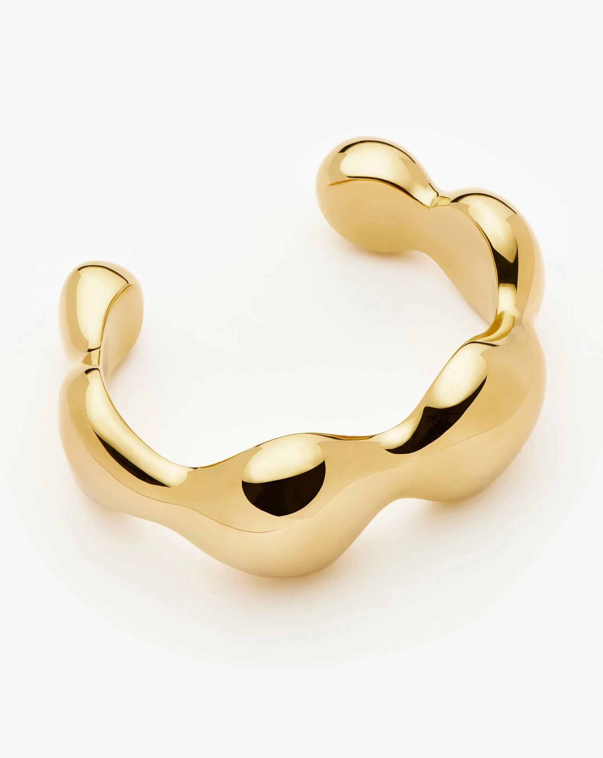 Eny Puffy Dome Statement Cuff Bracelet | 18ct Gold Plated Necklaces Missoma