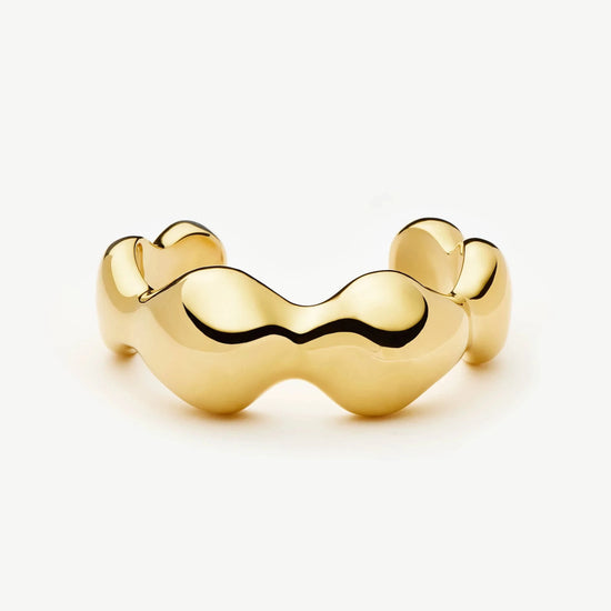 Eny Puffy Dome Statement Cuff Bracelet | 18ct Gold Plated Necklaces Missoma