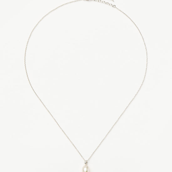 Fine Baroque Pearl Organic Pendant Necklace | 14ct Solid White Gold/Pearl Necklaces Missoma