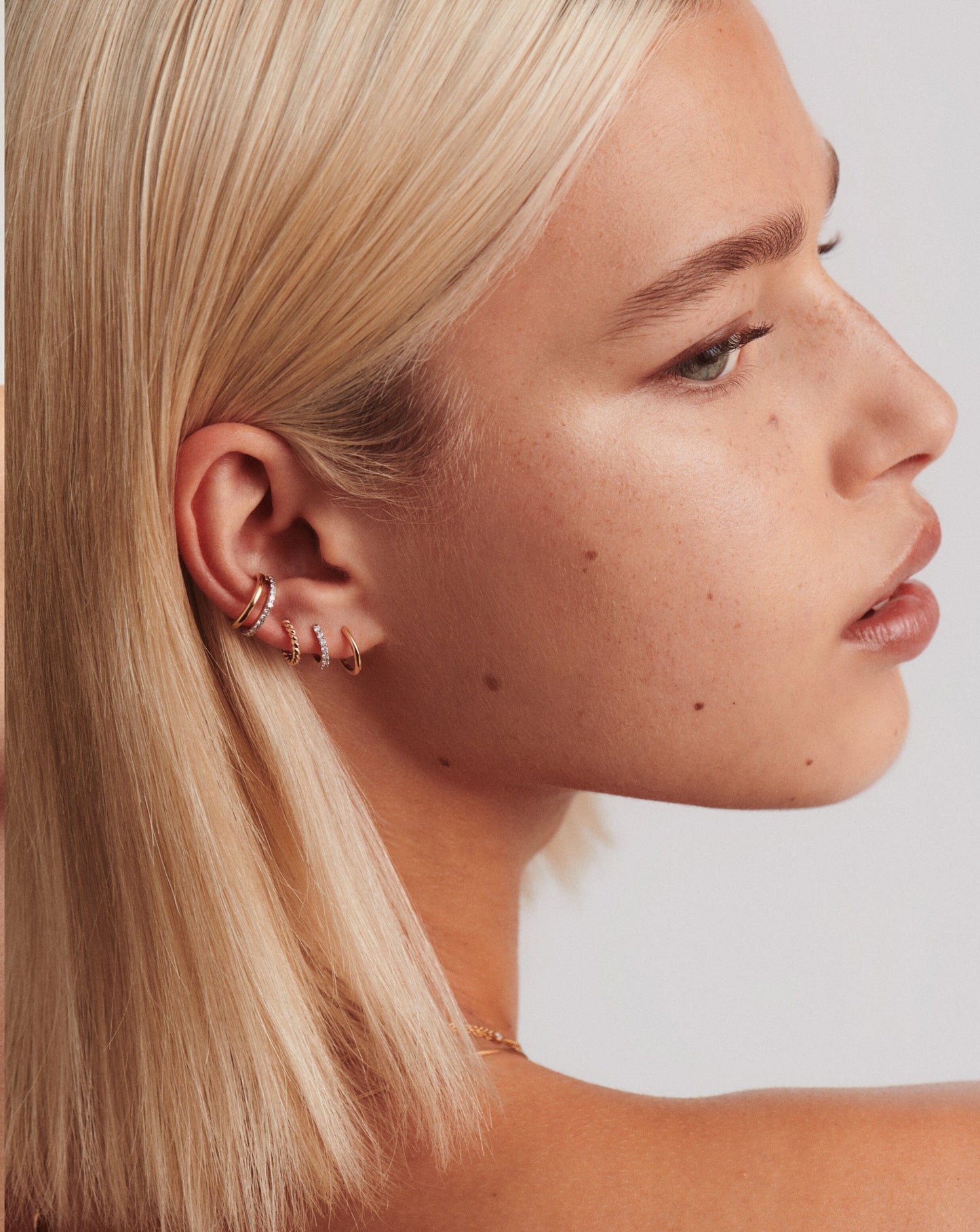 Fine Classic Diamond Huggies | 14ct Solid Gold/Diamond Earrings Missoma