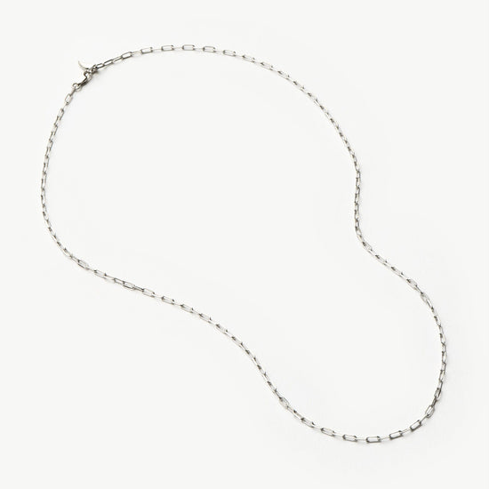 Fine Classic Paperclip Chain Necklace | 14ct Solid White Gold Necklaces Missoma