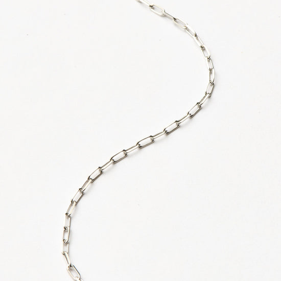 Fine Classic Paperclip Chain Necklace | 14ct Solid White Gold Necklaces Missoma