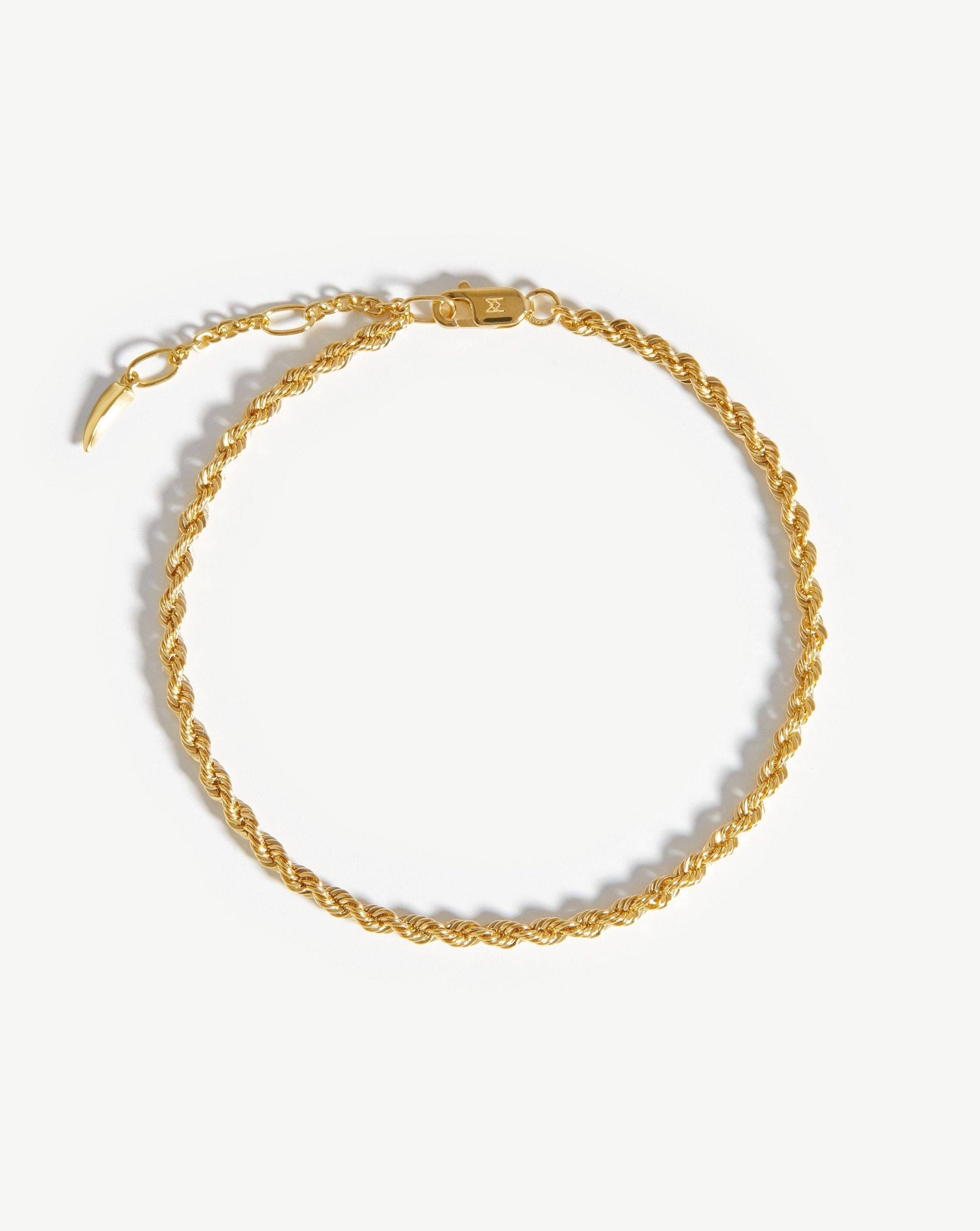 Fine Classic Rope Chain Bracelet Bracelets Missoma