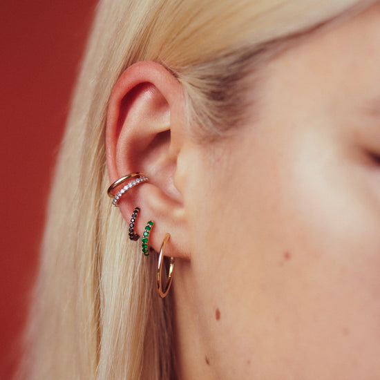 Fine Diamond Double Ear Cuff Earrings Missoma