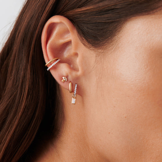 Fine Diamond Double Ear Cuff Earrings Missoma
