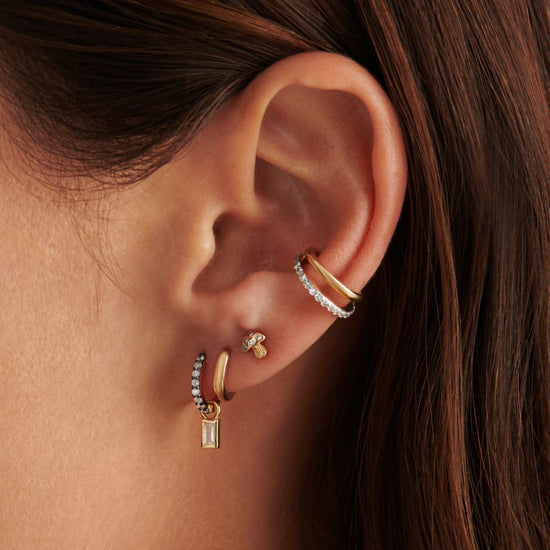 Fine Diamond Mushroom Single Stud Earring Earrings Missoma