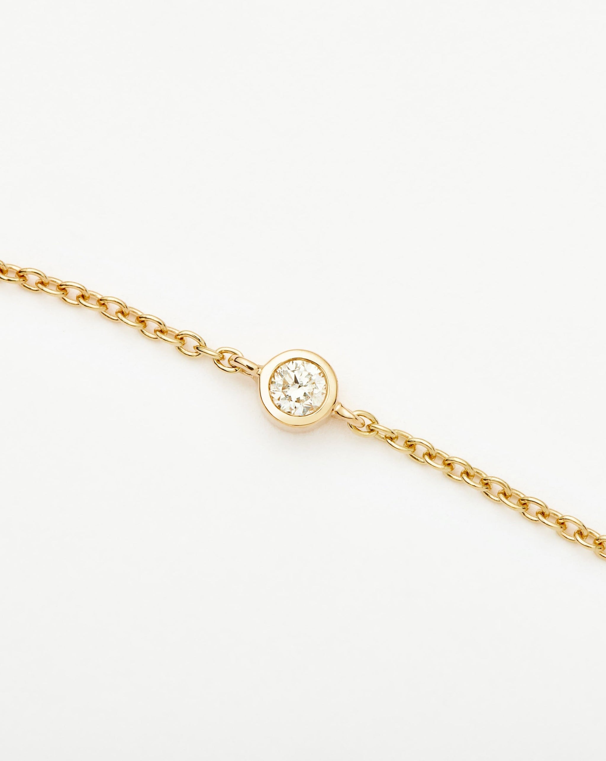 Fine Diamond Solitaire Bracelet | 14ct Solid Gold/Diamond Bracelets Missoma