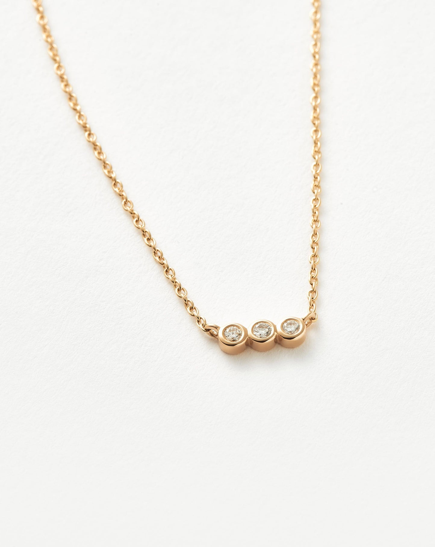 Fine Diamond Solitaire Trio Necklace Necklaces Missoma