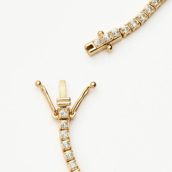 Fine Diamond Tennis Bracelet - Size L | 14ct Solid Gold Lab Grown Diamonds Bracelets Missoma