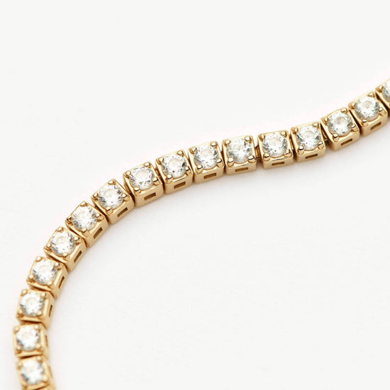 Fine Diamond Tennis Bracelet - Size S | 14ct Solid Gold Lab Grown Diamonds Bracelets Missoma