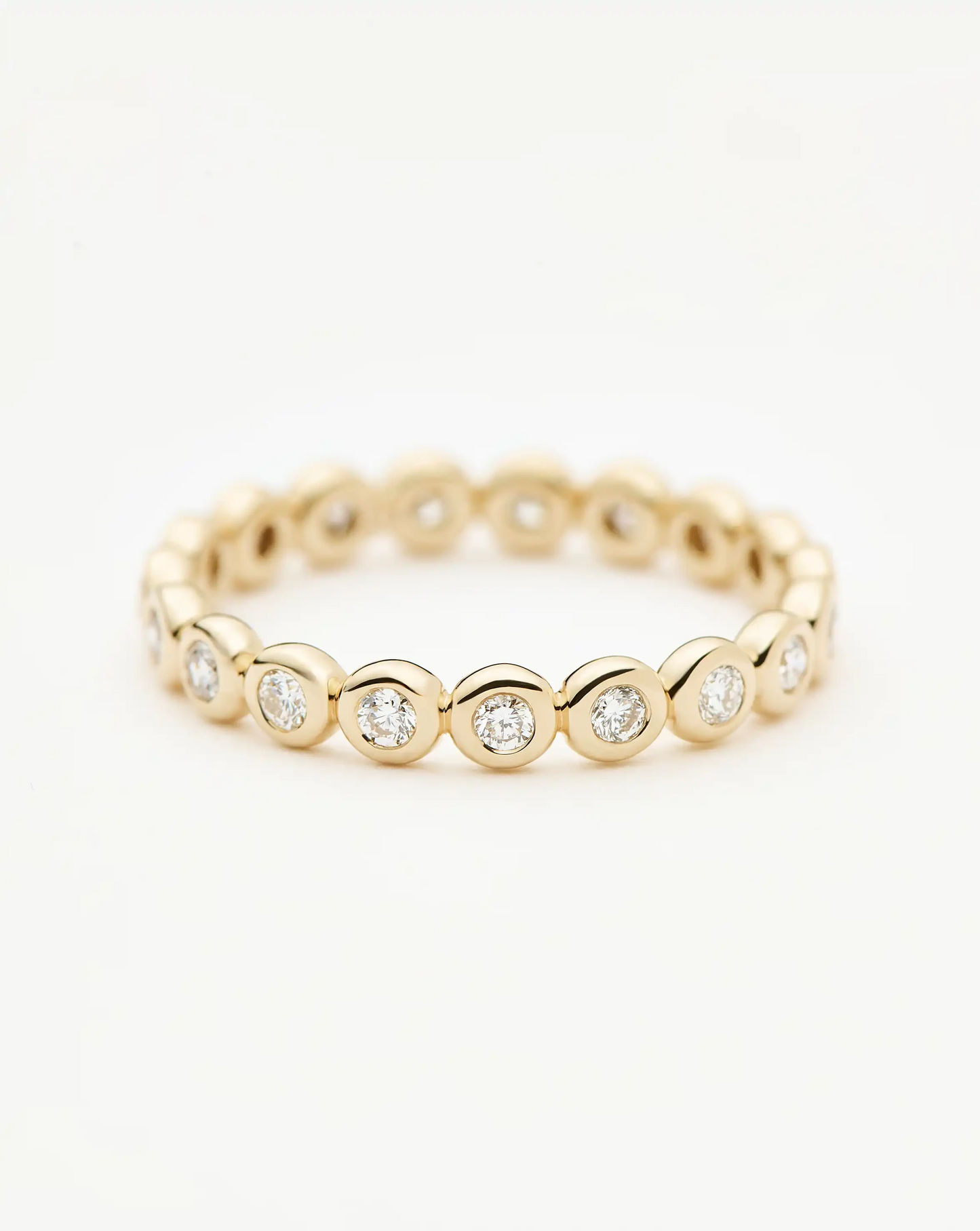 Fine Diamond Tennis Eternity Ring | 14ct Solid Gold Rings Missoma