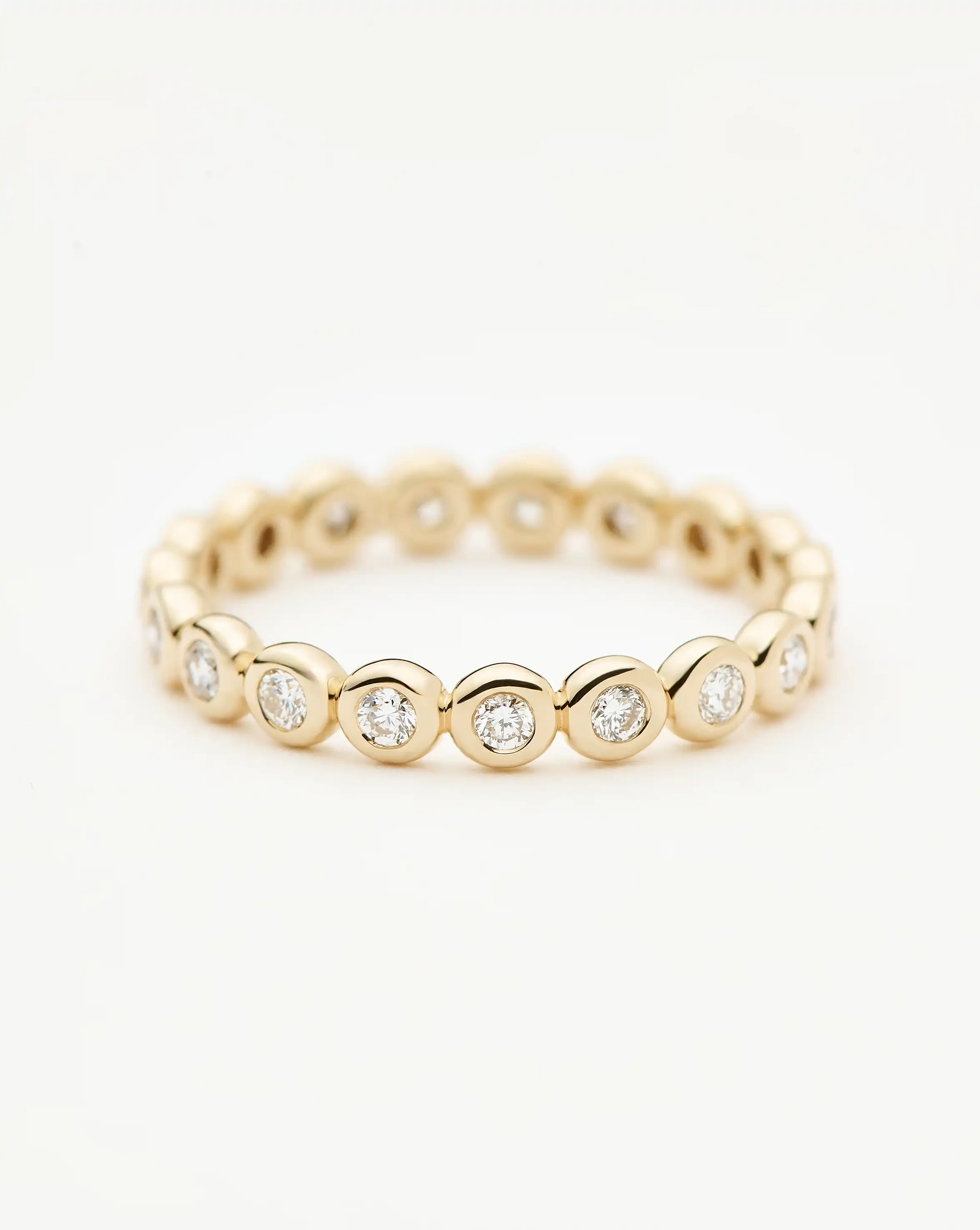 Fine Diamond Tennis Eternity Ring | 14ct Solid Gold Rings Missoma