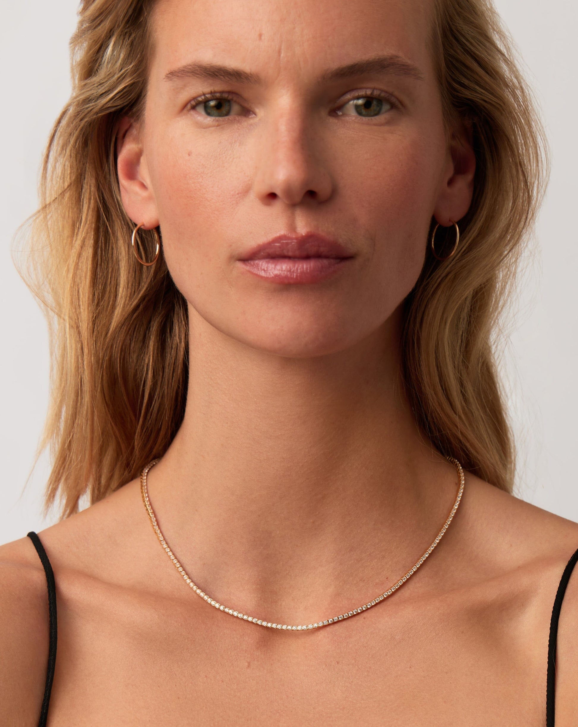 Fine Diamond Tennis Necklace | 14ct Solid Gold Diamond Necklaces Missoma