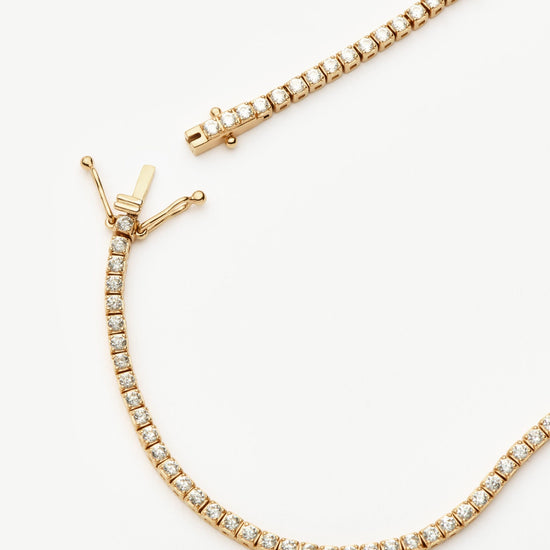 Fine Diamond Tennis Necklace | 14ct Solid Gold Diamond Necklaces Missoma