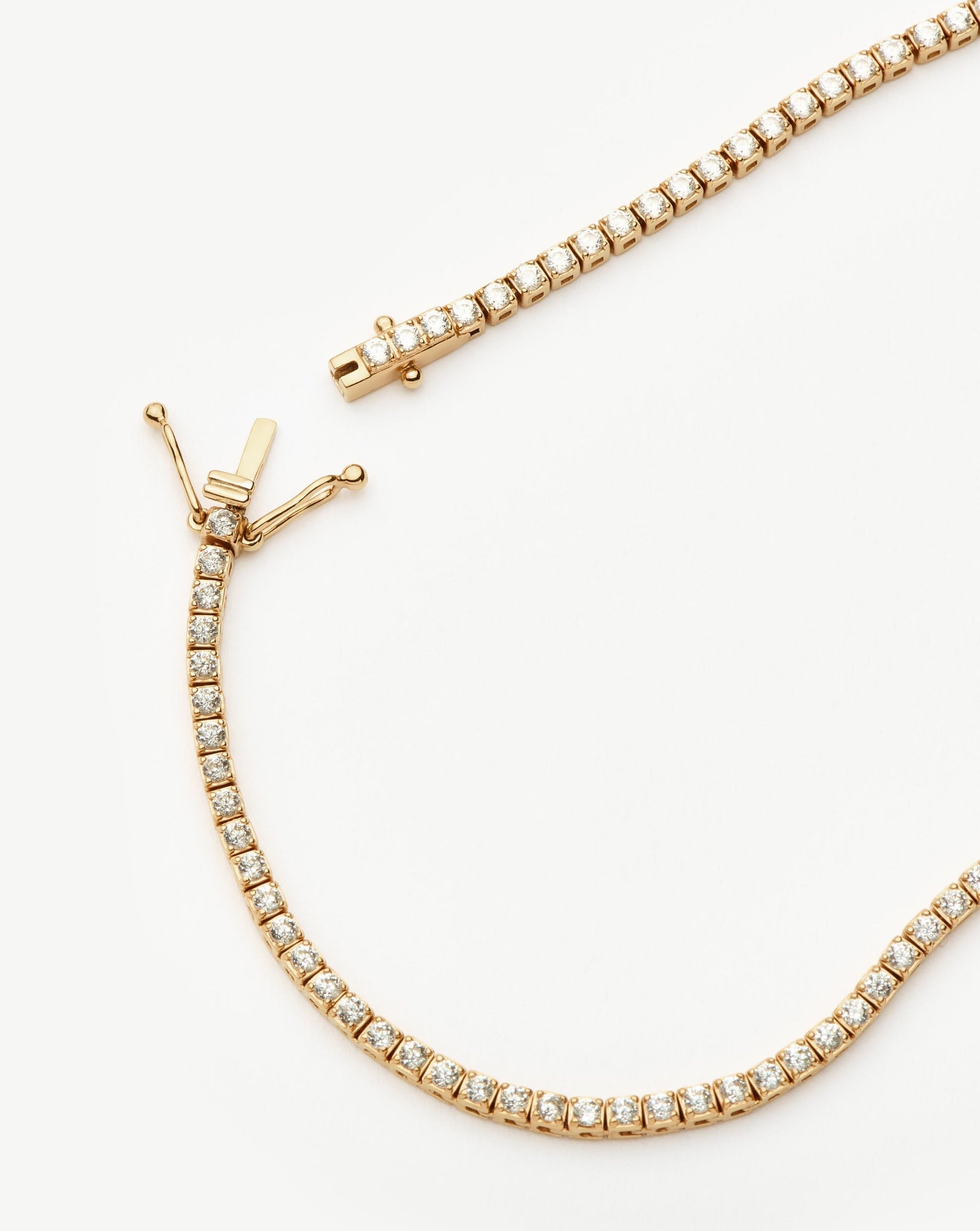 Fine Diamond Tennis Necklace | 14ct Solid Gold Diamond Necklaces Missoma