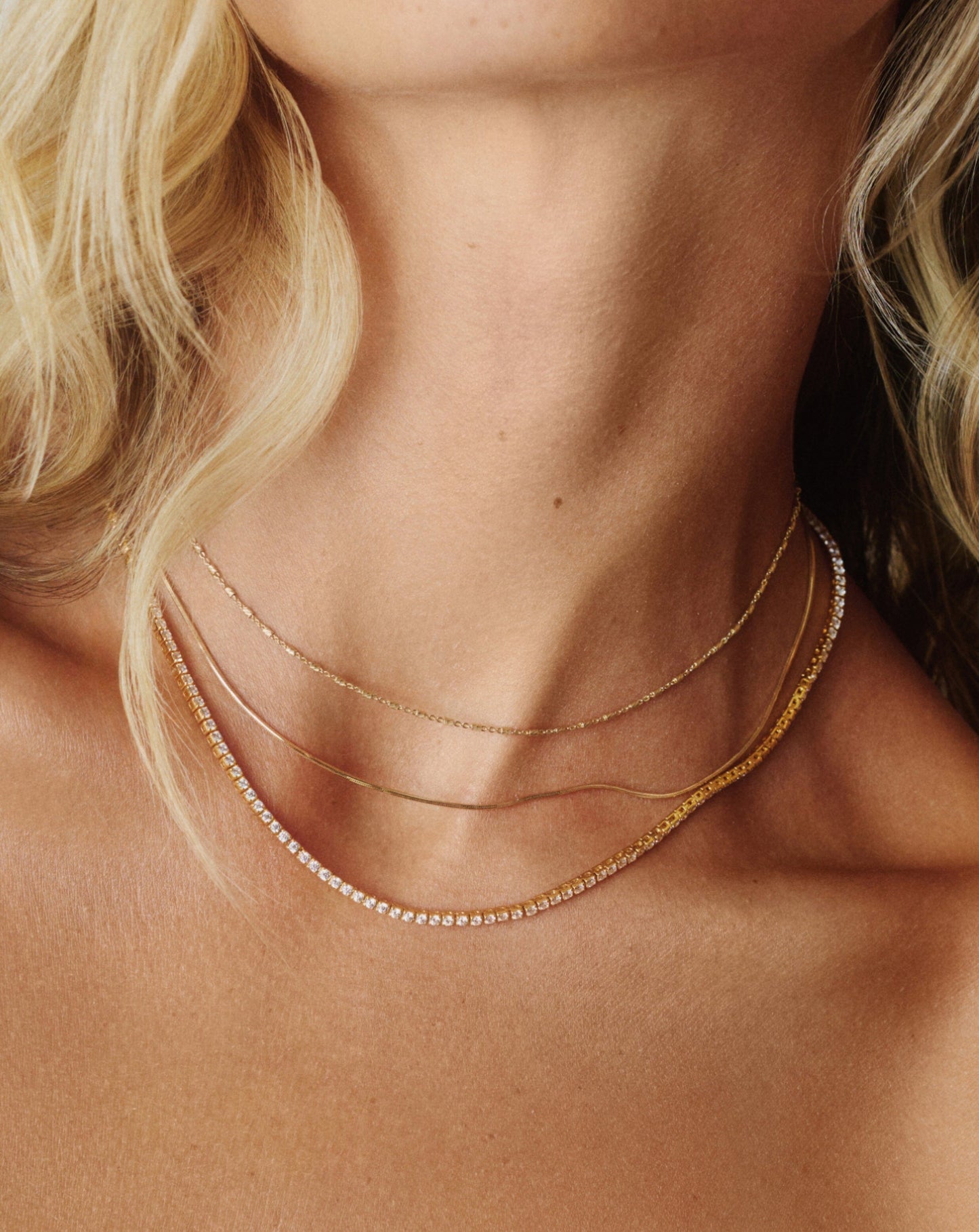 Fine Diamond Tennis Necklace | 14ct Solid Gold Diamond Necklaces Missoma