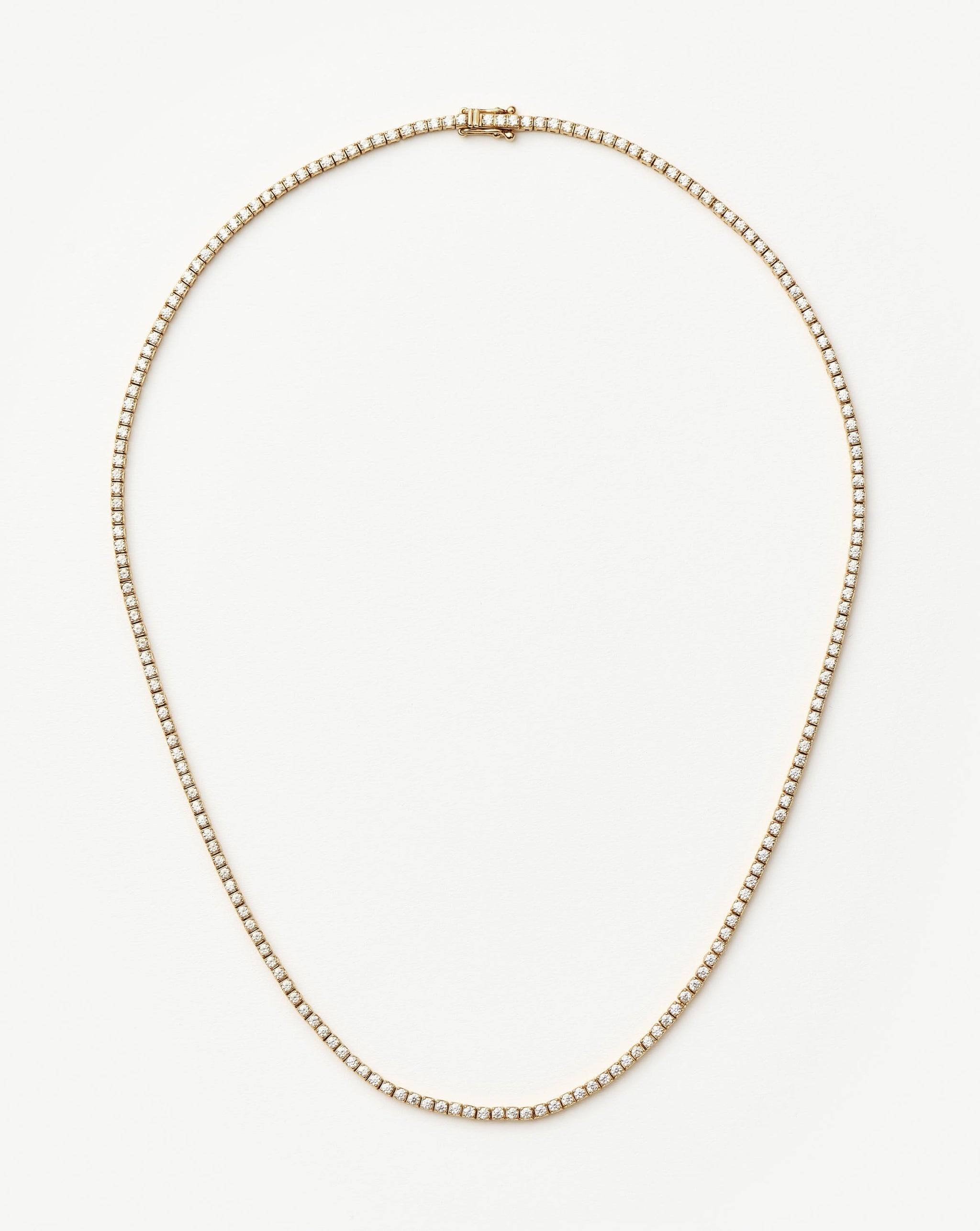 Fine Diamond Tennis Necklace | 14ct Solid Gold Diamond Necklaces Missoma