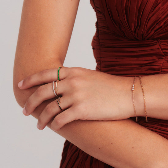Fine Half Emerald Eternity Ring Rings Missoma