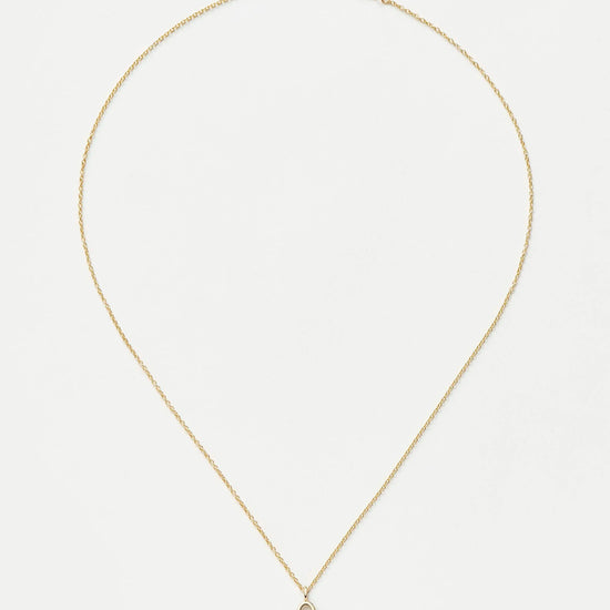 Fine Initial Mini Pendant Necklace - O | 14ct Solid Gold Necklaces Missoma