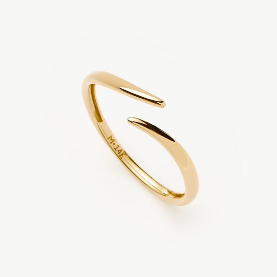 Fine Open Claw Ring | 14ct Solid Gold Rings Missoma