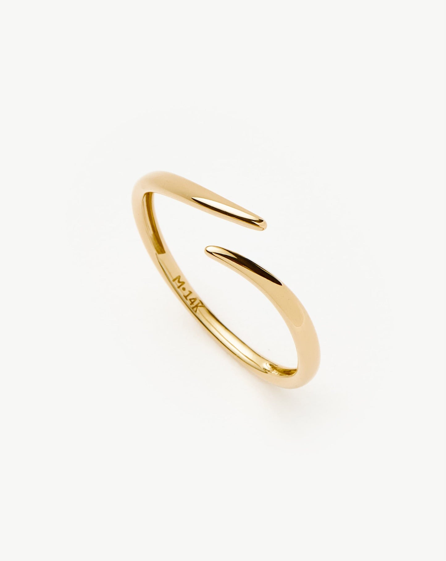 Fine Open Claw Ring | 14ct Solid Gold Rings Missoma