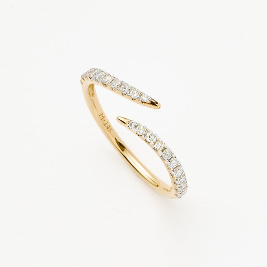 Fine Open Claw Ring | 14ct Solid Gold/Diamond Rings Missoma