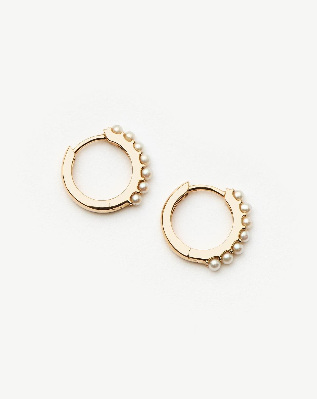 Fine Pearl Huggies Earrings Missoma
