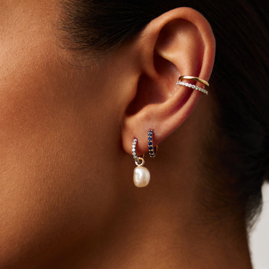 Fine Sapphire Huggies Earrings Missoma