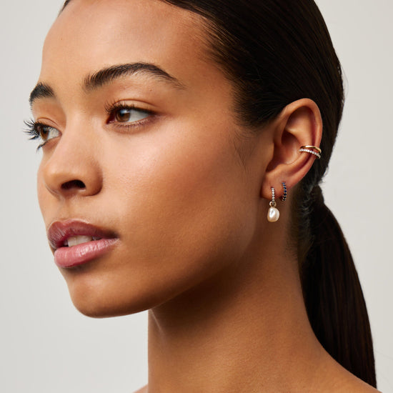 Fine Sapphire Huggies Earrings Missoma