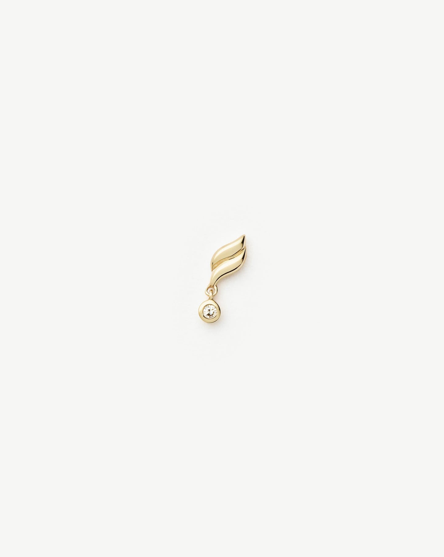 Fine Savi Single Stud Earring | 14ct Solid Gold/Diamond Earrings Missoma