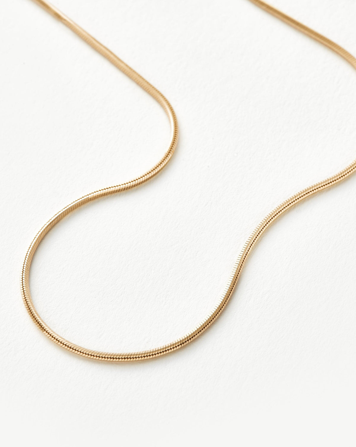 Fine Square Snake Chain Necklace Necklaces Missoma