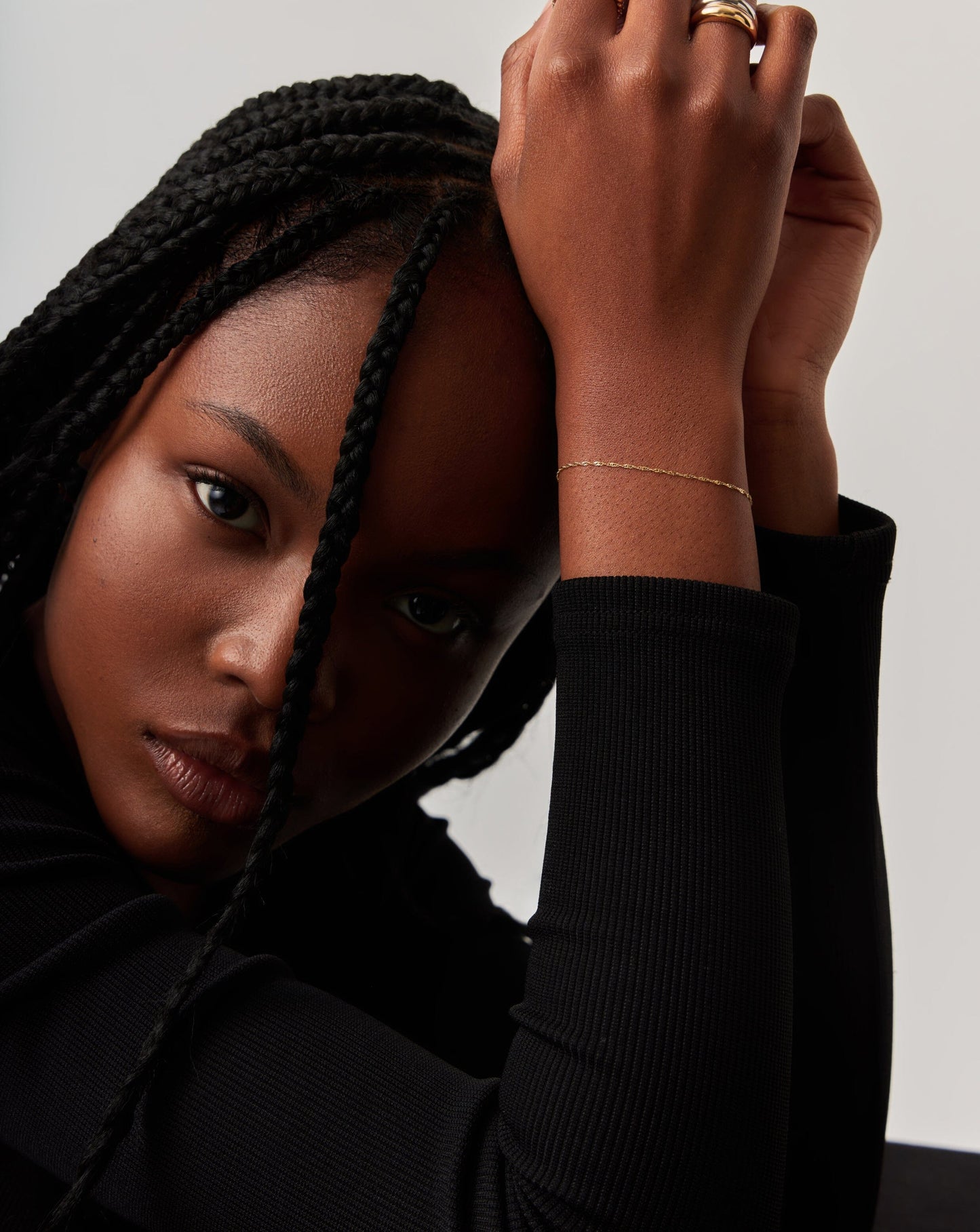 Fine Twisted Chain Bracelet | 14ct Solid Gold Bracelets Missoma