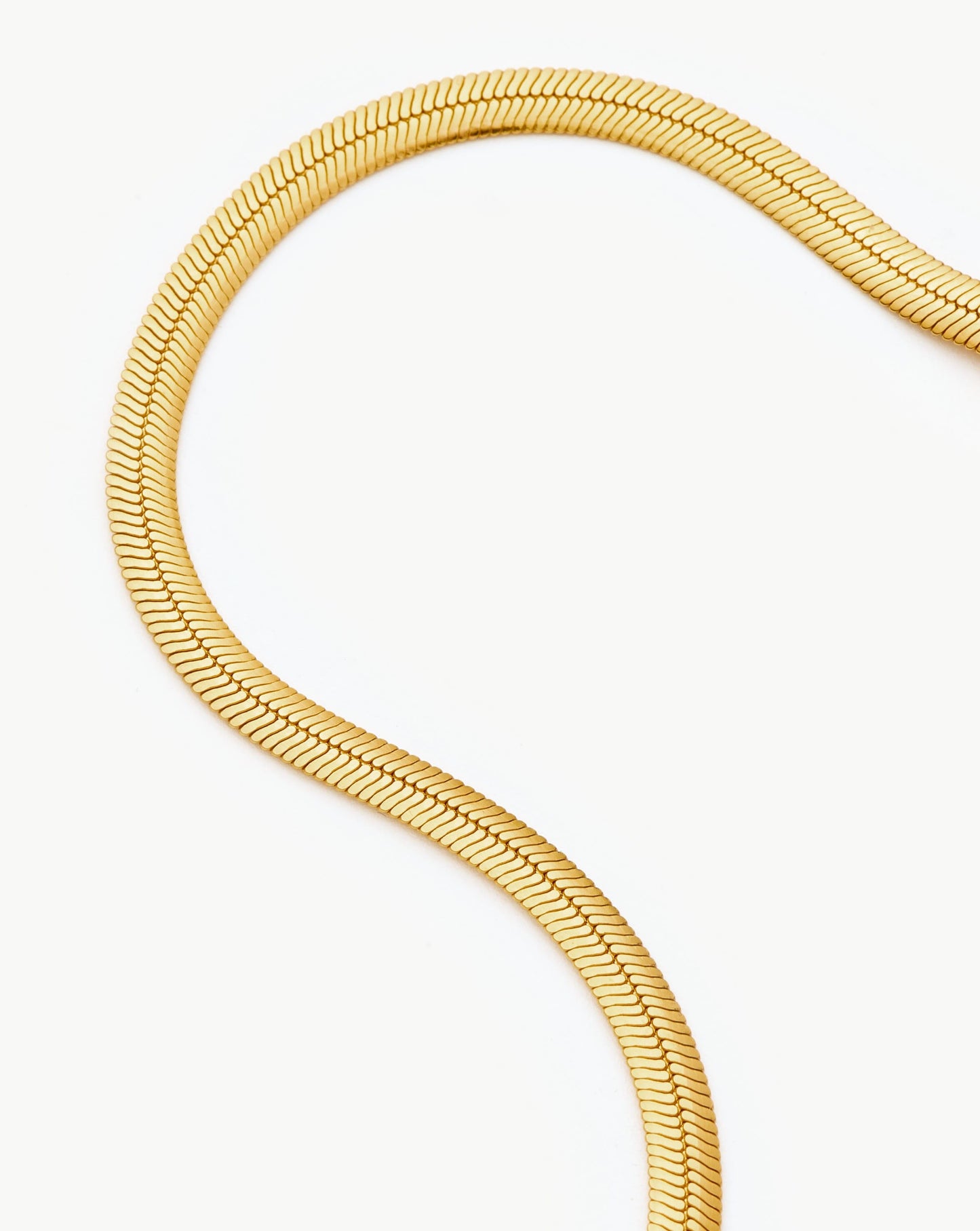 Flat Snake Chain Necklace Necklaces Missoma