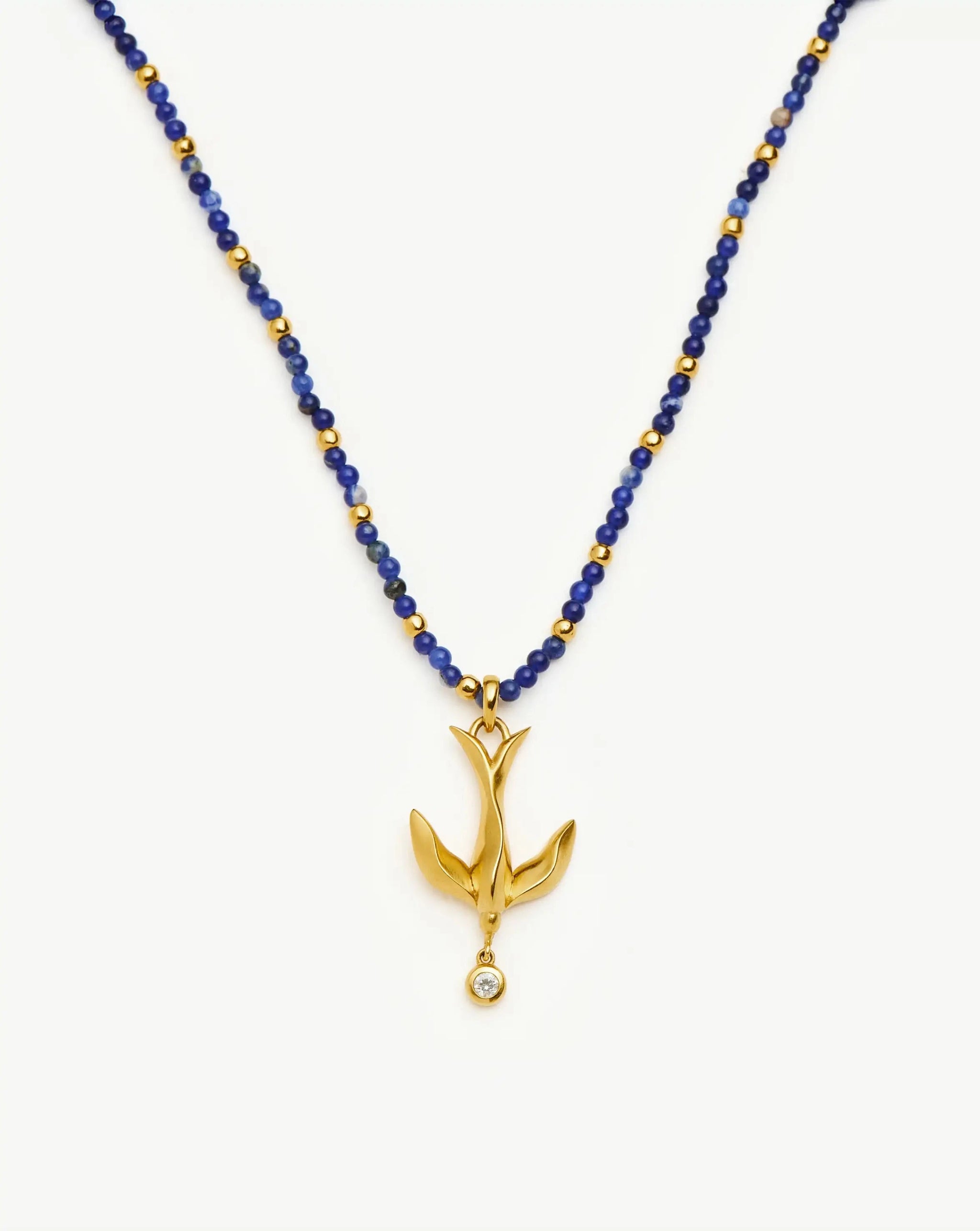 Harris Reed Taking Flight Keepsake Necklace | 18ct Gold Plated/Blue Sodalite Necklaces Missoma