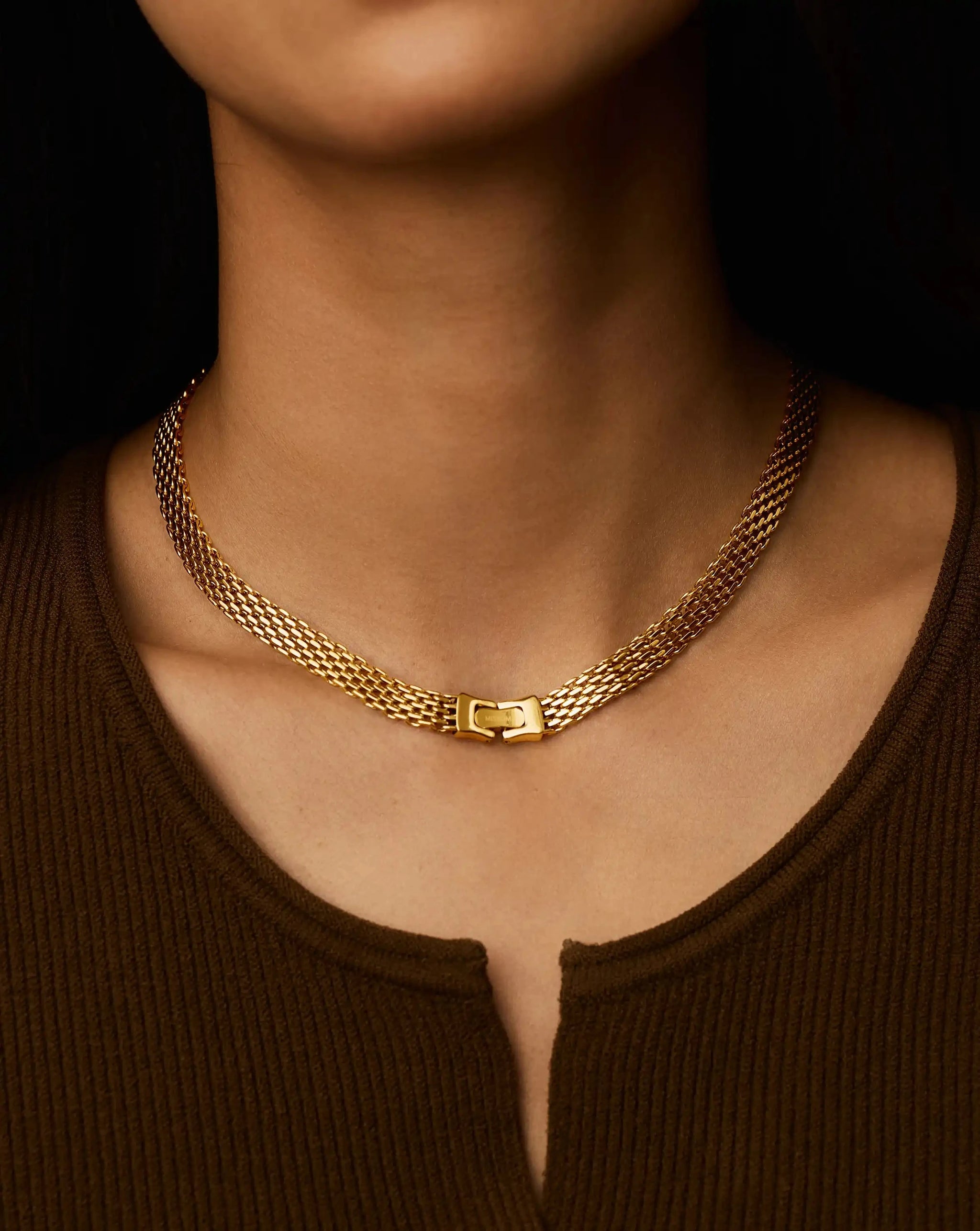 Heirloom Chain Choker Necklace | 18ct Gold Plated Necklaces Missoma