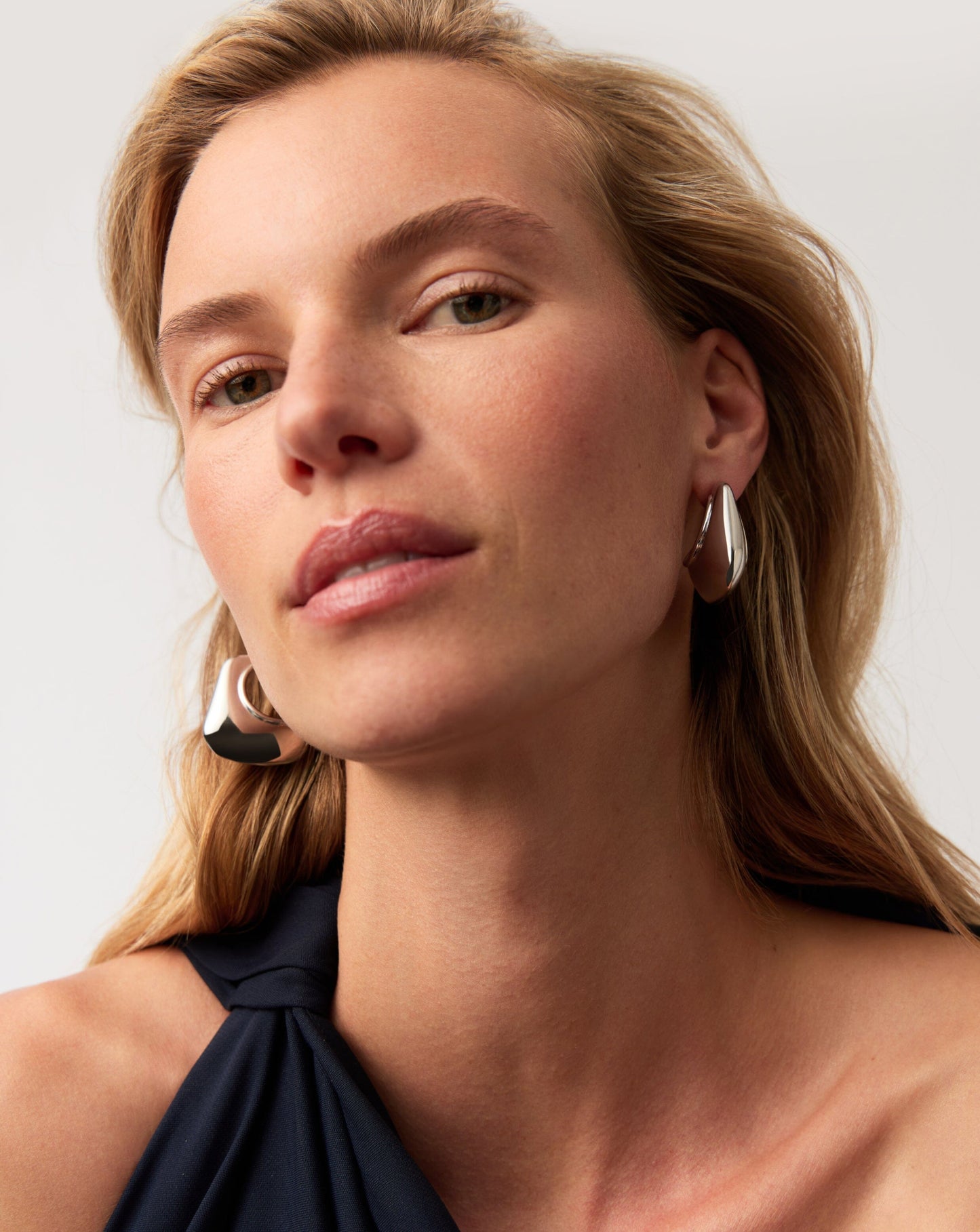 Hera Dome Large Hoop Earrings | Silver Plated Earrings Missoma