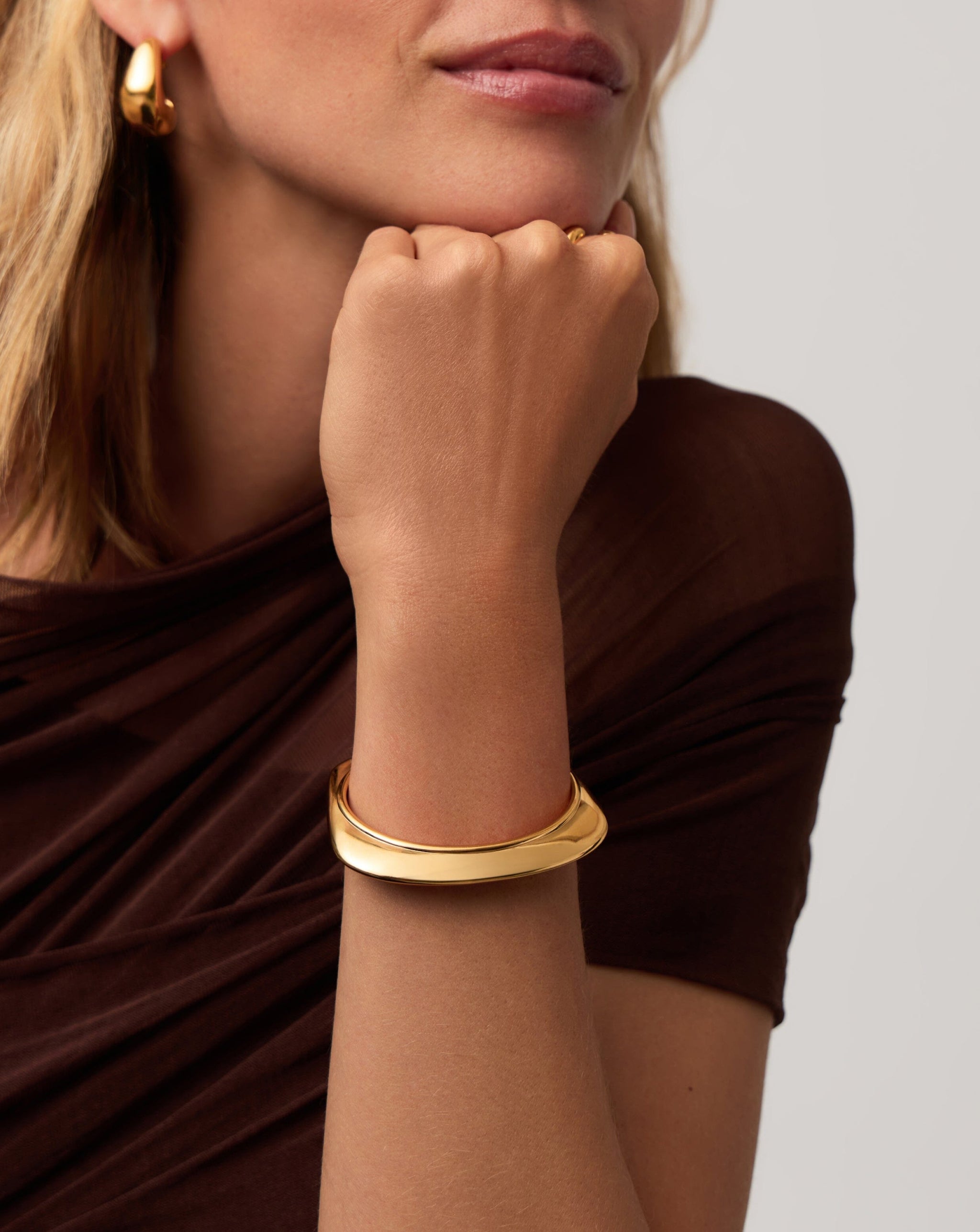 Hera Dome Statement Cuff Bracelet | 18ct Gold Plated Bracelets Missoma
