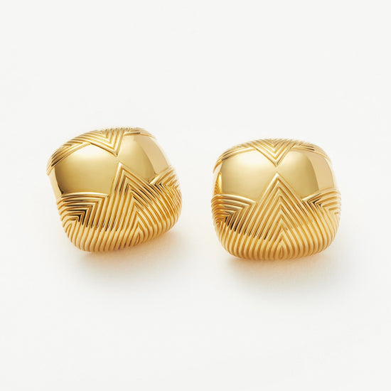 Hera Oversized Dome Ridge Stud Earrings Earrings Missoma