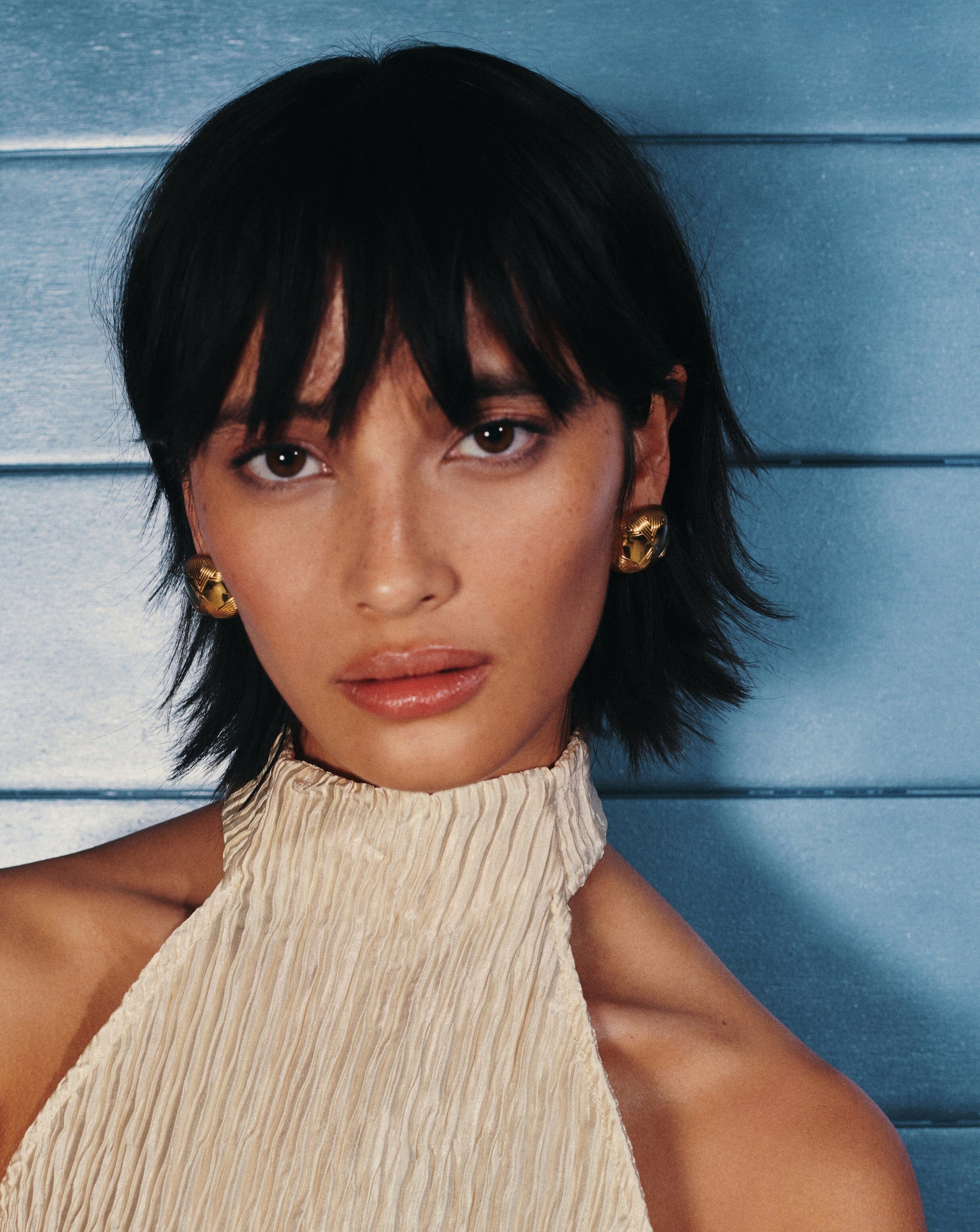 Hera Oversized Dome Ridge Stud Earrings Earrings Missoma