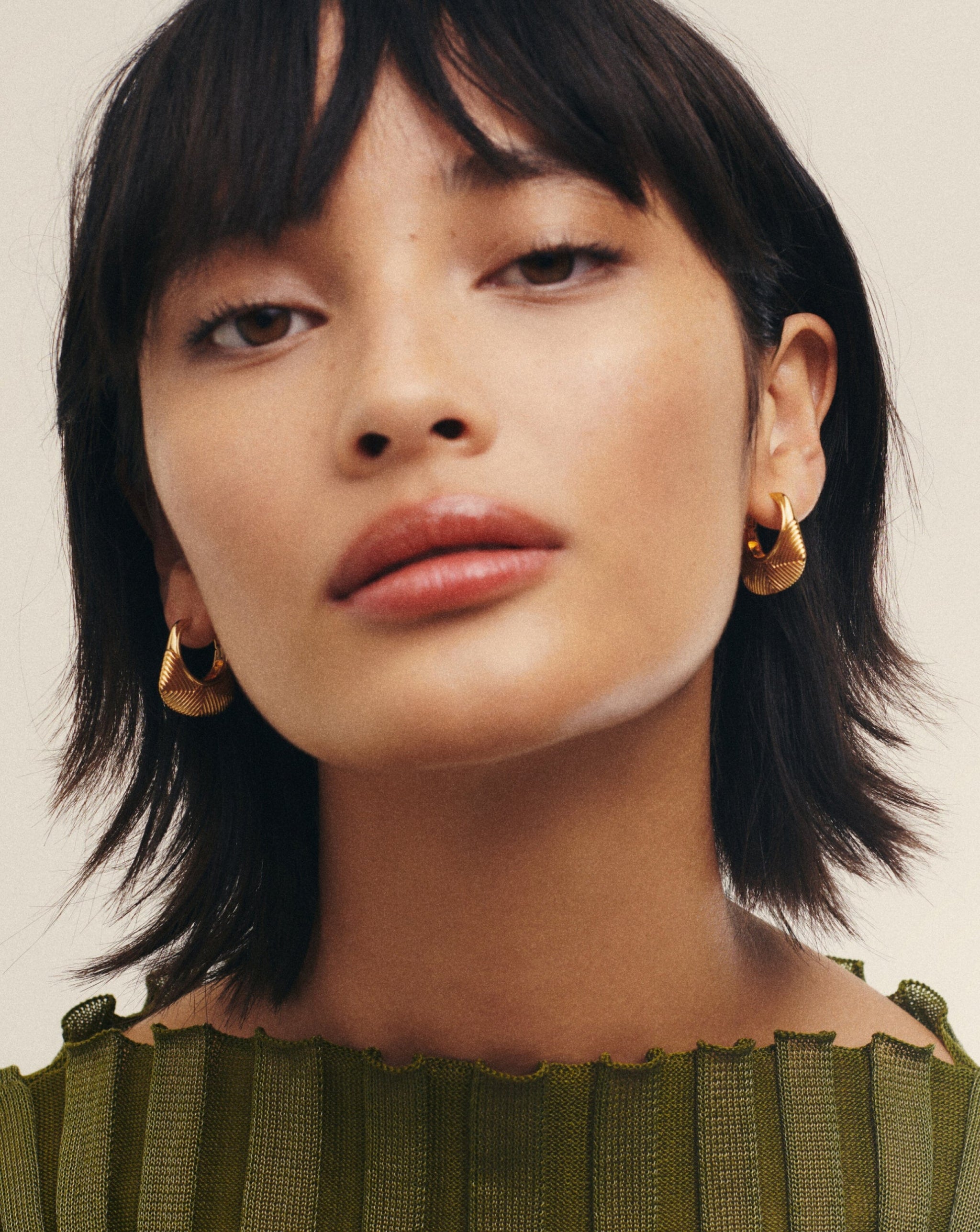Hera Ridge Hoop Earrings Earrings Missoma