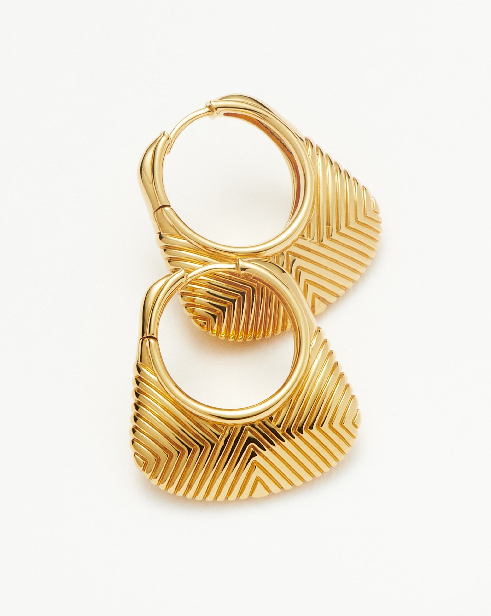 Hera Ridge Hoop Earrings Earrings Missoma