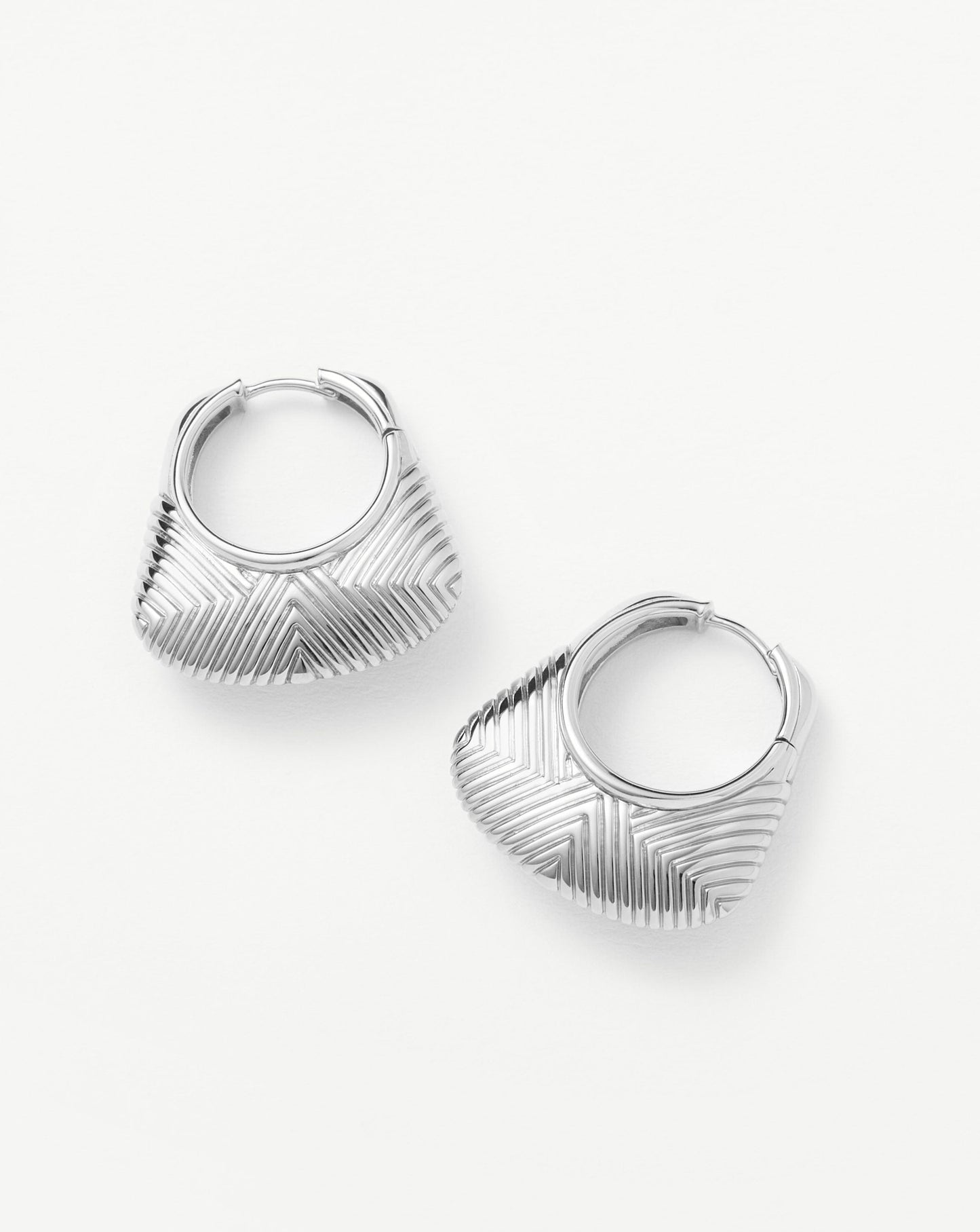 Hera Ridge Hoop Earrings Earrings Missoma