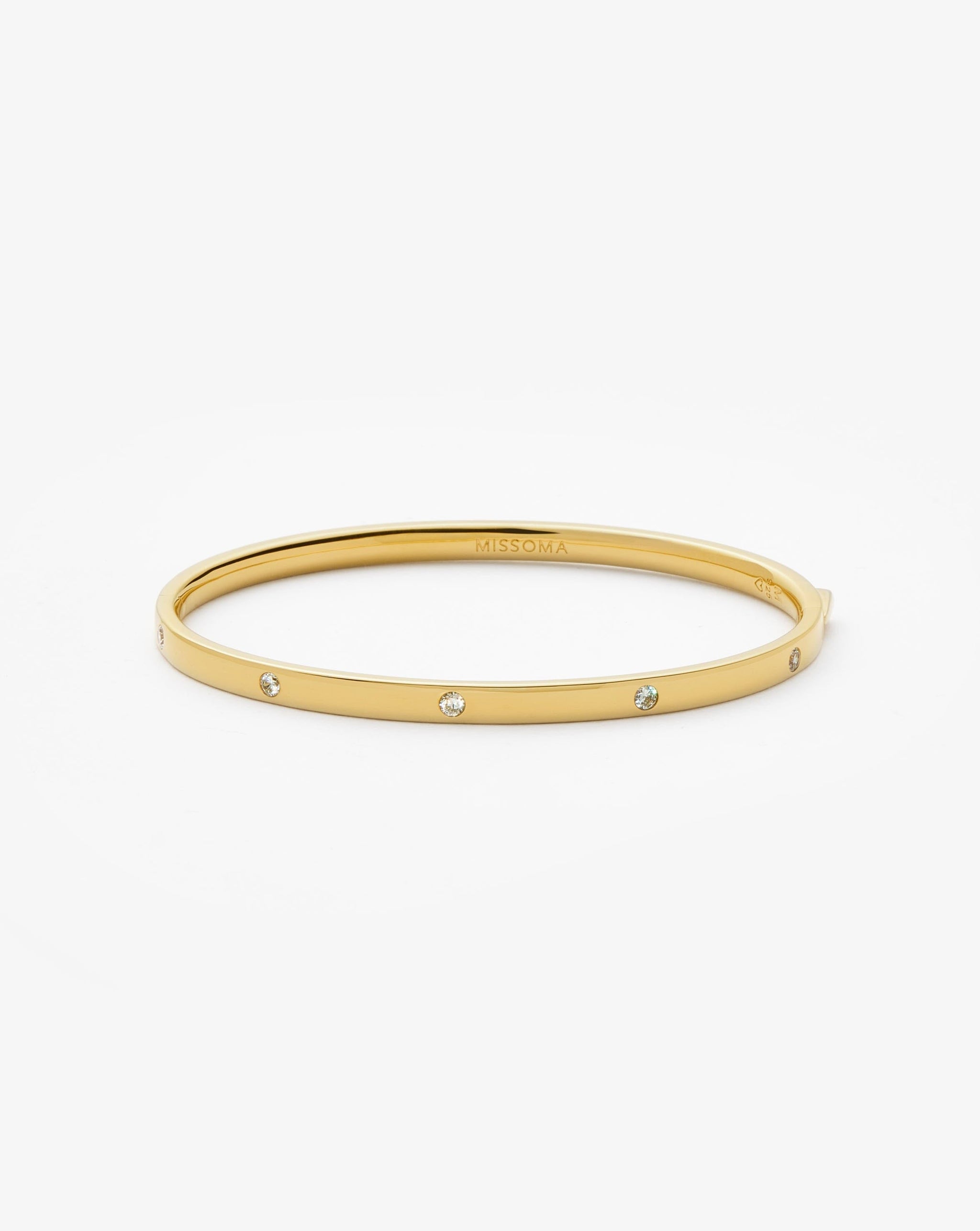 Interstellar Hinged Bangle | 18ct Gold Vermeil/Cubic Zirconia Bracelets Missoma