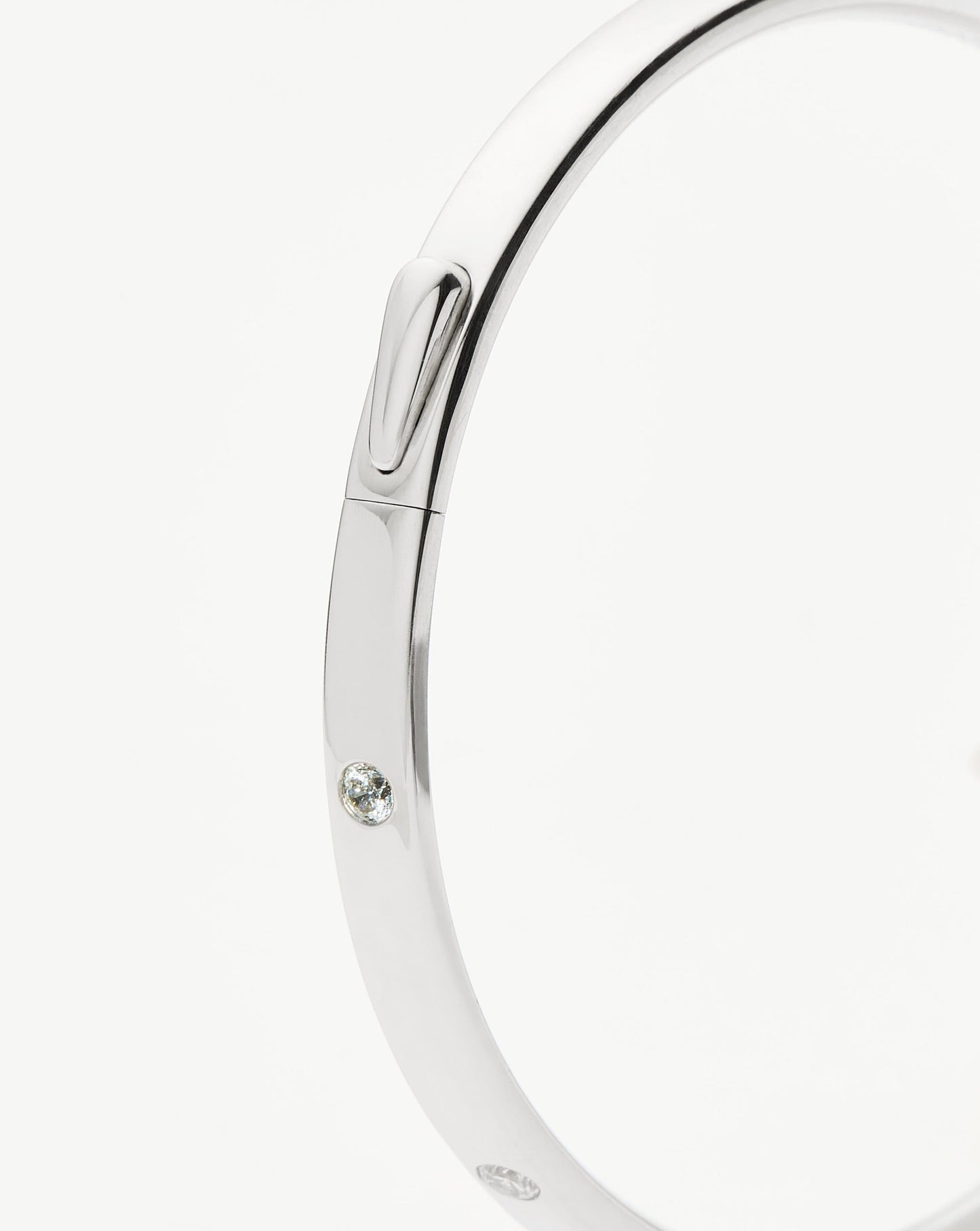 Interstellar Hinged Bangle | Sterling Silver/Cubic Zirconia Bracelets Missoma